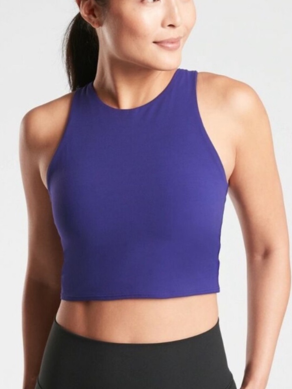 Athleta Conscious crop top purple extra small